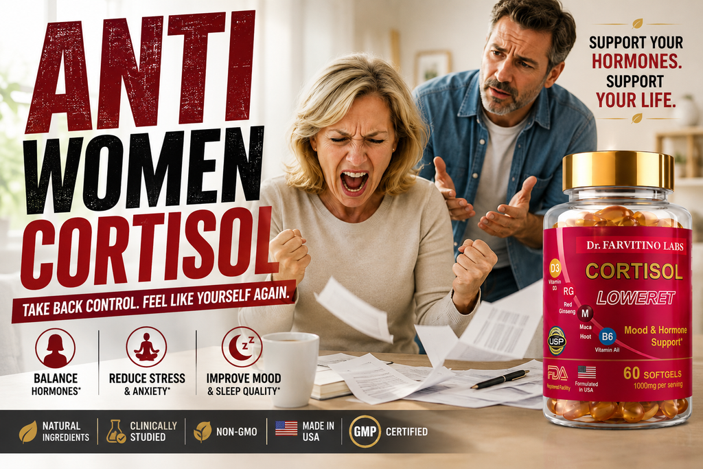 Her Balance Cortisol Hormone Support – Ashwagandha, Maca, Ginseng Softgels
