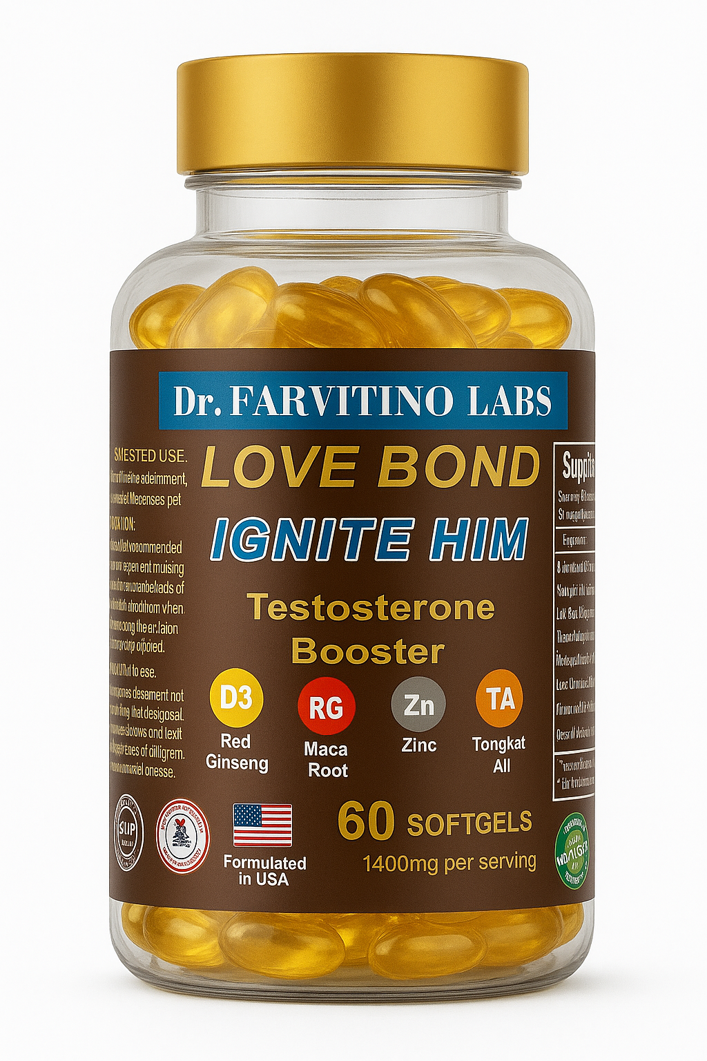 Men’s Formula Designed to Support Overall Male Wellness, Featuring Natural Testosterone Support to Help Maintain Healthy Virility, Stamina, Strength, and Daily Energy Levels 💪