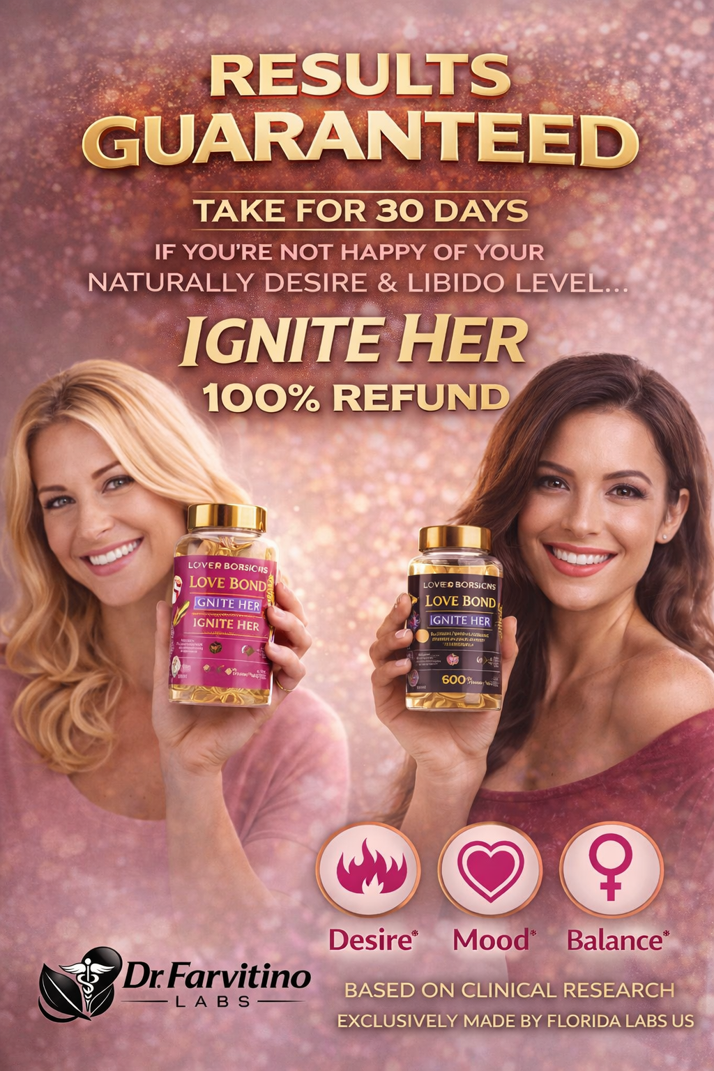 Men & Women Hormonal Support Bundle – Testosterone for Him & Estrogen Balance for Her, Energy, Mood, Vitality & Desire